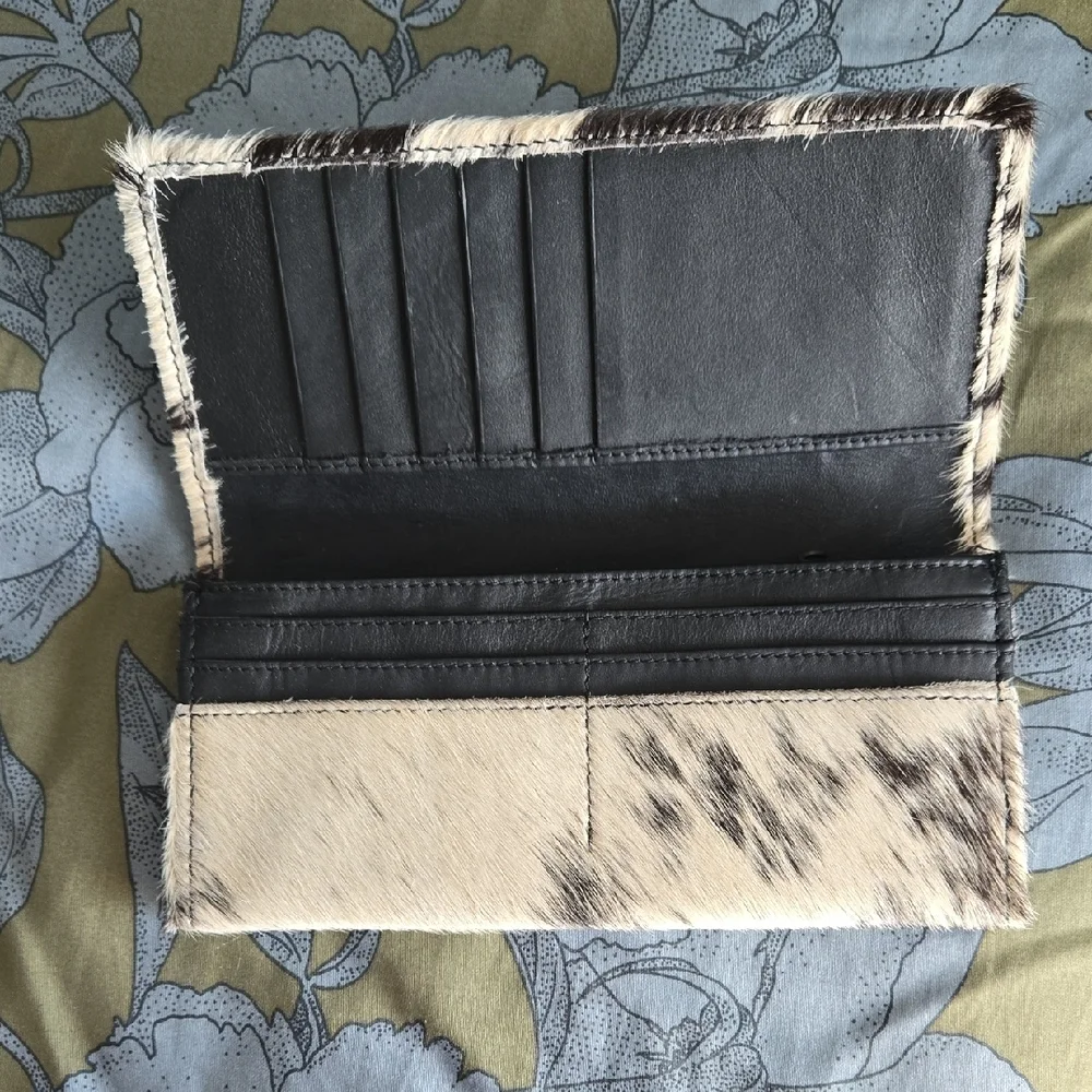 Myra Bag Cowhide Print Wallet - Picture 2 of 5